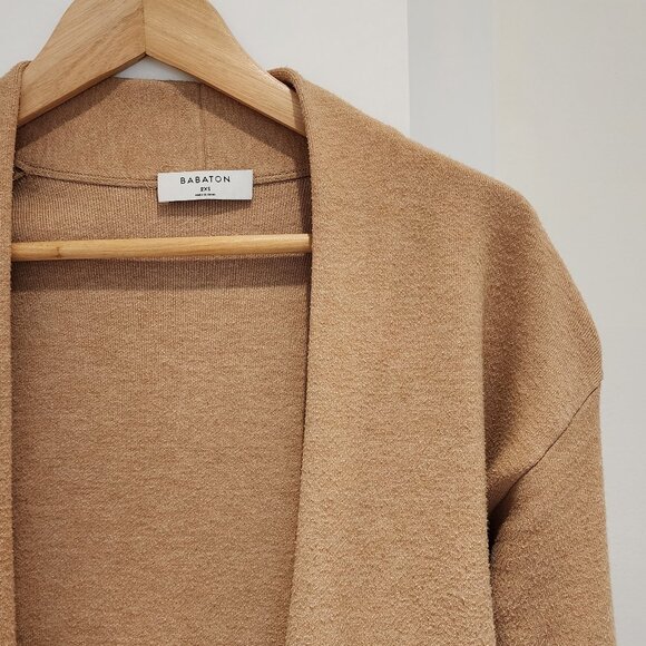 Babaton Open-Front Long Knit Cardigan - Picture 3 of 3